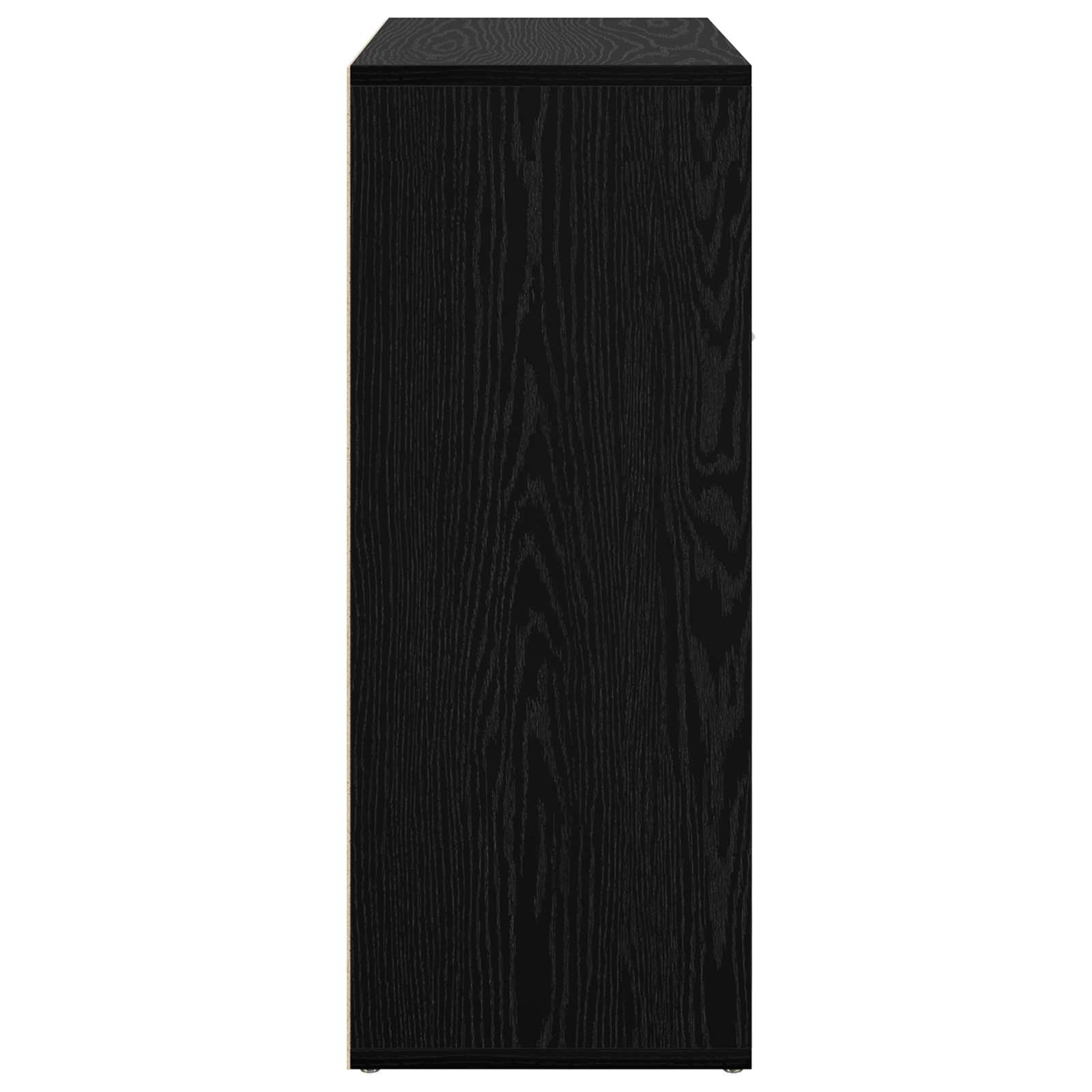 vidaXL Bufet Czarny Dąb 60 x 30 x 75 cm Materiał drewnopochodny