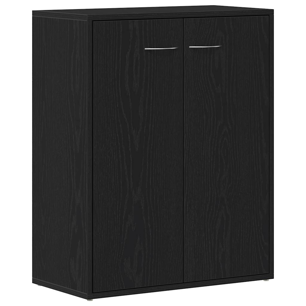 vidaXL Komoda Czarny Dąb 60x30x75 cm Drewno klejone
