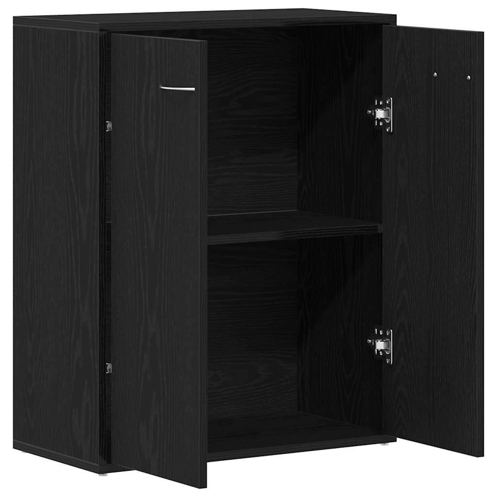 vidaXL Komoda Czarny Dąb 60x30x75 cm Drewno klejone