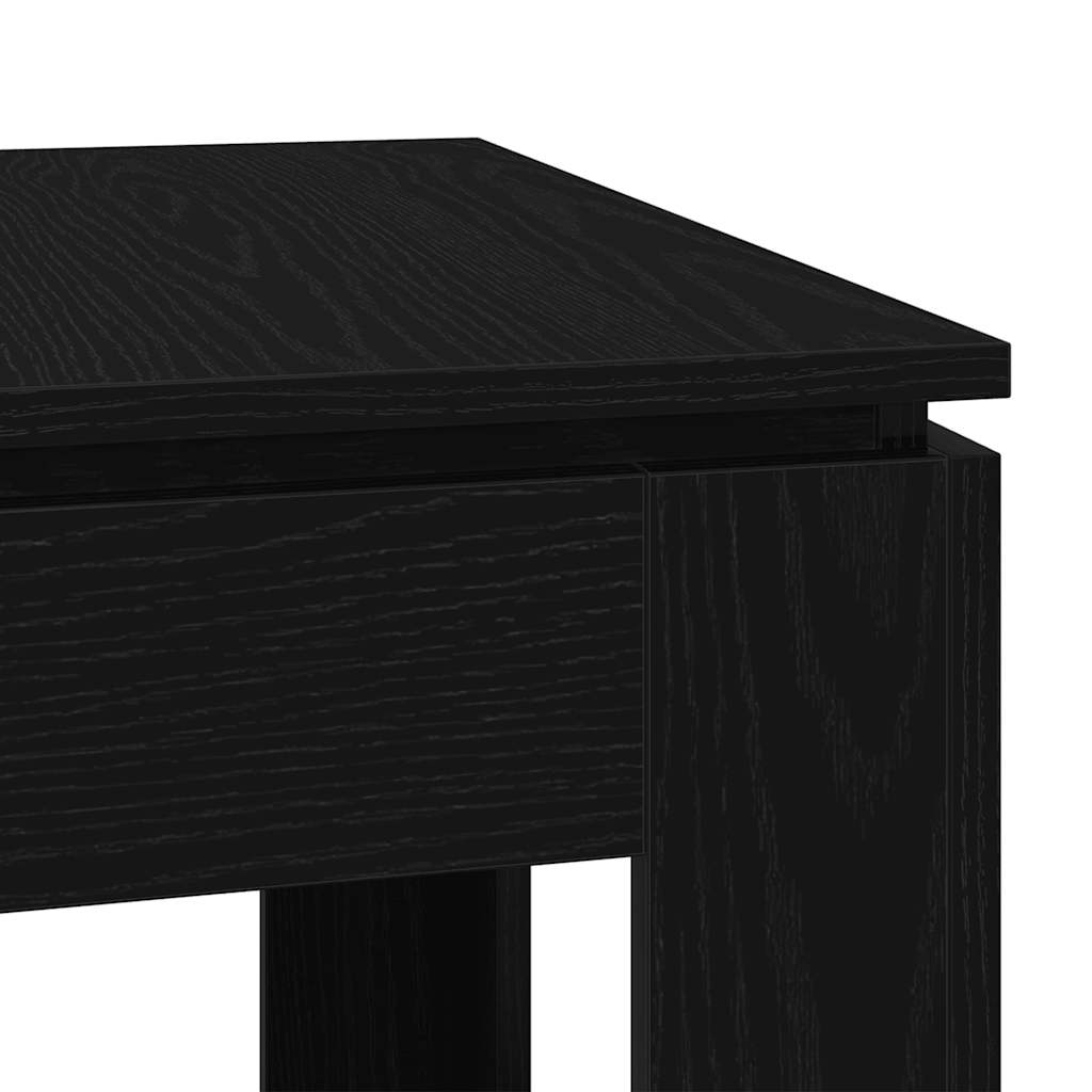 vidaXL Stół jadalny dąb czarny 120x60x76 cm Drewno konstrukcyjne