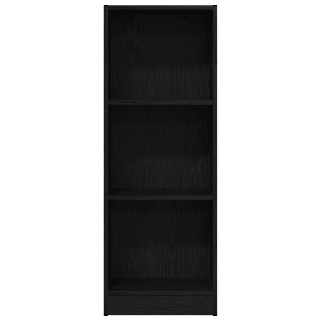 vidaXL Regał biblioteczny Czarny Dąb 40x24x109 cm Drewno klejone