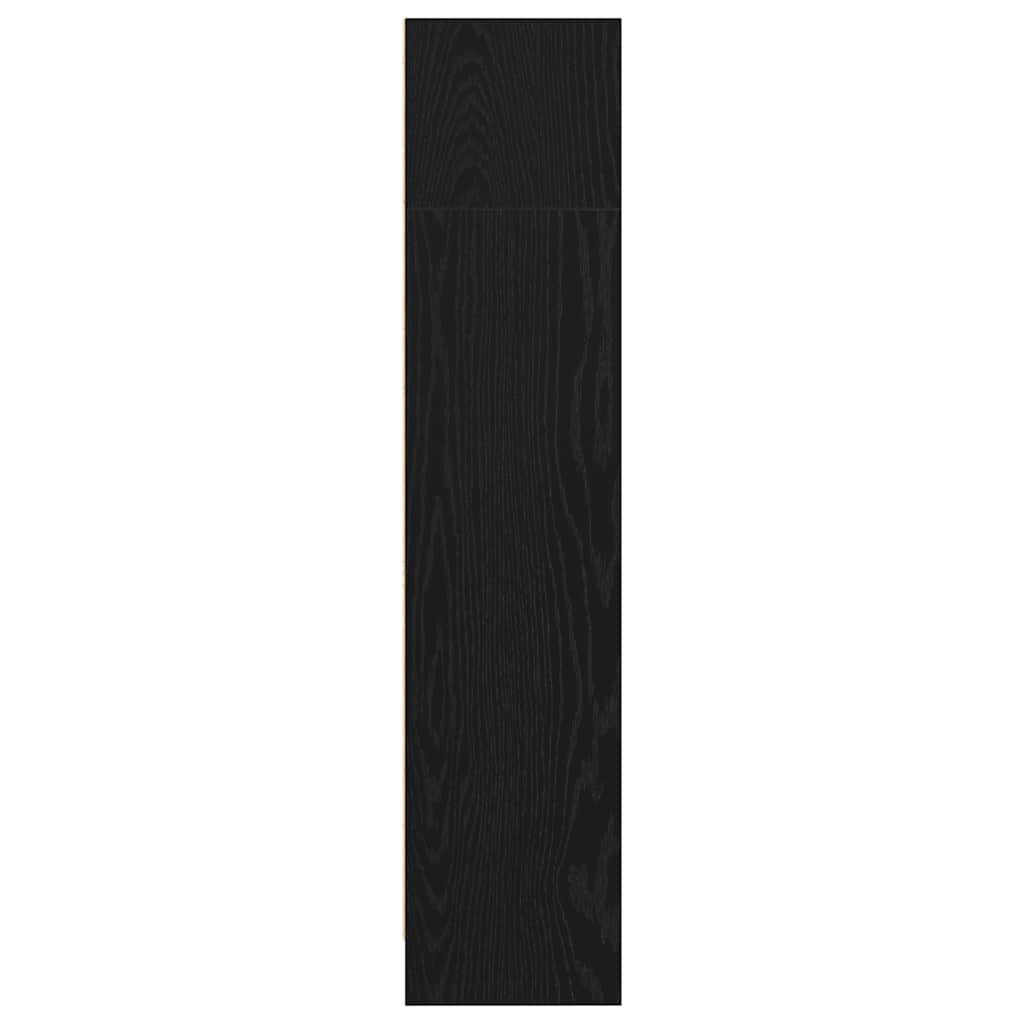 vidaXL Regał biblioteczny Czarny Dąb 40x24x109 cm Drewno klejone