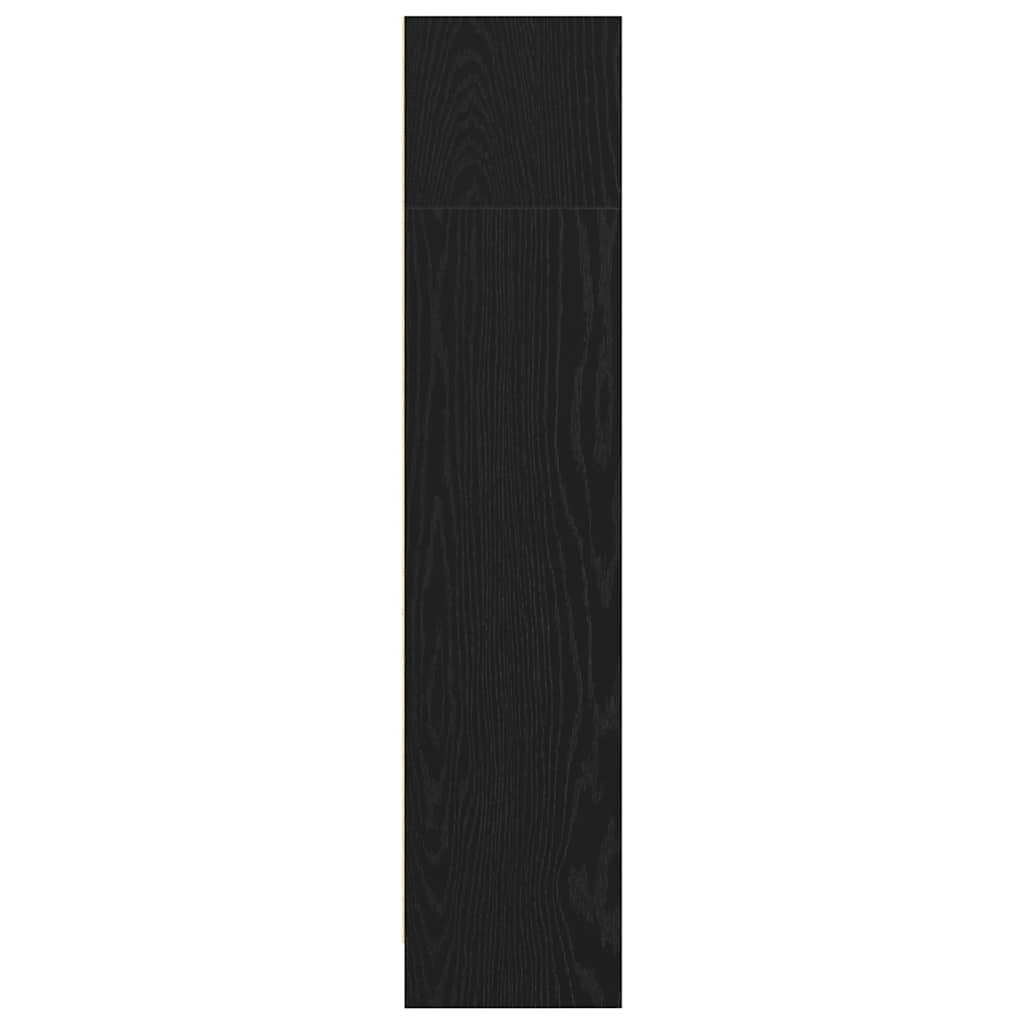 vidaXL Regał biblioteczny Czarny Dąb 60x24x109 cm Drewno klejone