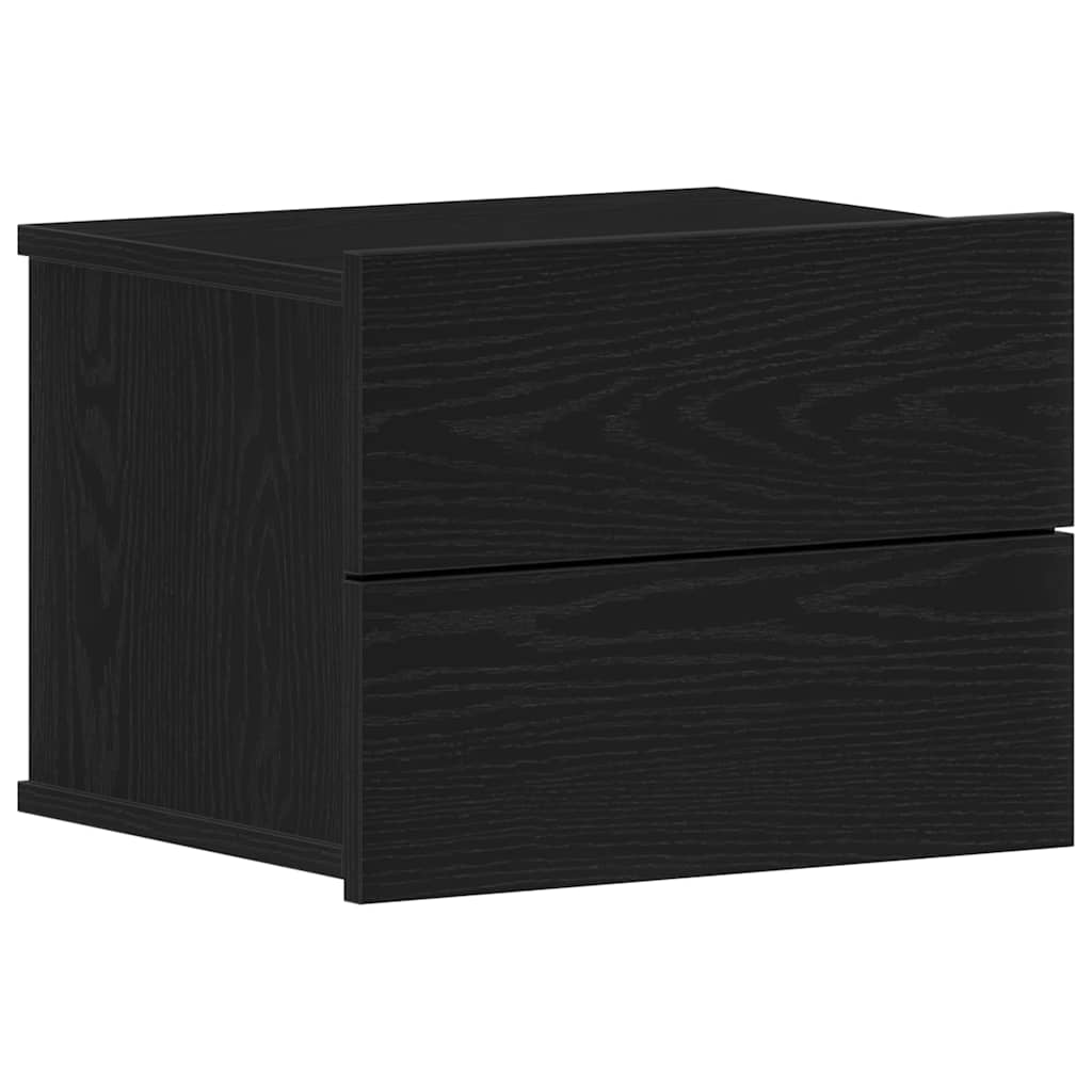 vidaXL Szafka Nocna Czarny Dąb 40 x 30 x 30 cm Materiał drewnopochodny