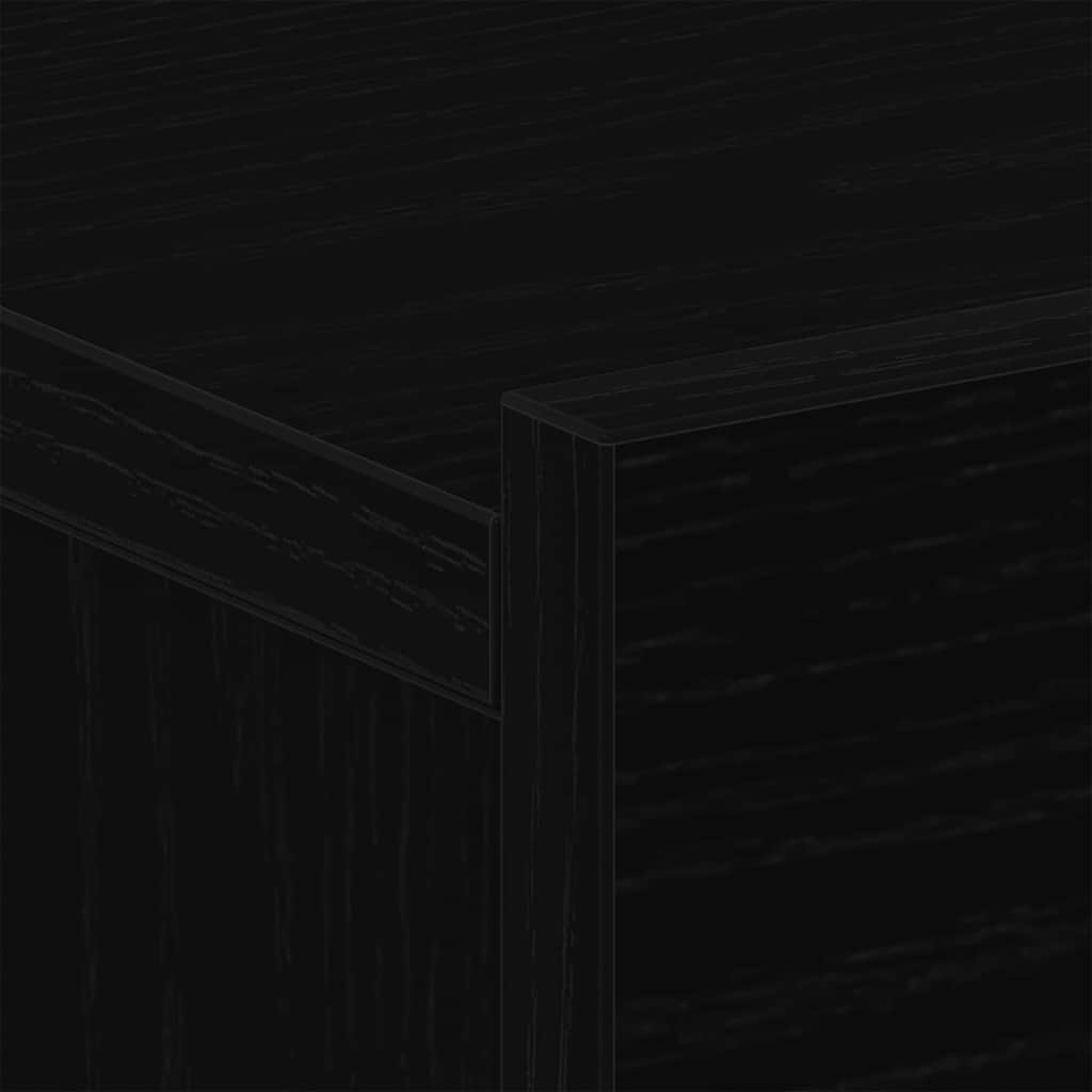 vidaXL Szafka Nocna z szufladą 2 pcs Czarny Dąb 40 x 30 x 30 cm