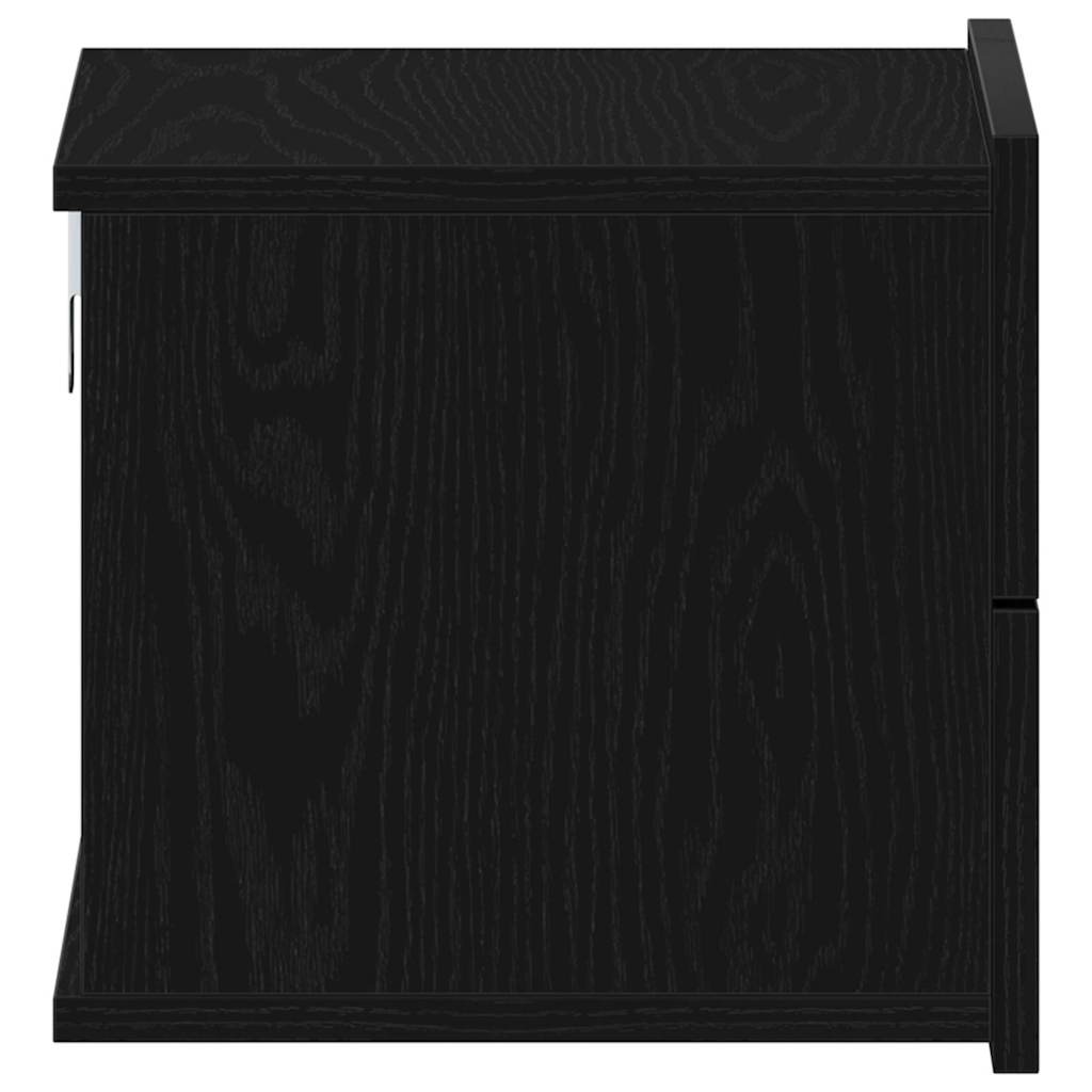 vidaXL Szafka Nocna z szufladą 2 pcs Czarny Dąb 40 x 30 x 30 cm