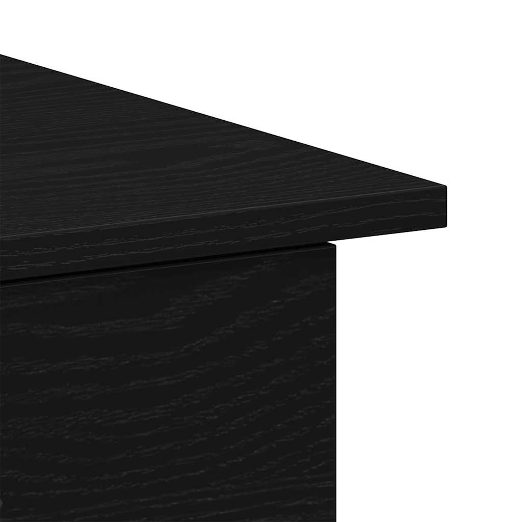 vidaXL Biurko Czarny Dąb 100 x 50 x 76 cm Materiał drewnopochodny