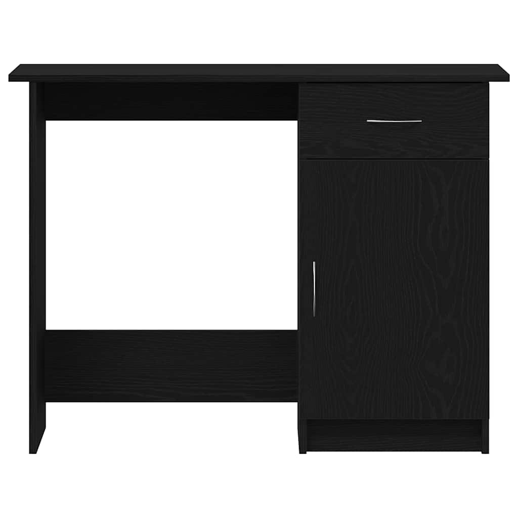 vidaXL Biurko Czarny Dąb 100 x 50 x 76 cm Materiał drewnopochodny