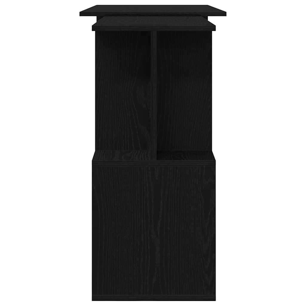vidaXL Biurko Czarny Dąb 200 x 50 x 76 cm Materiał drewnopochodny