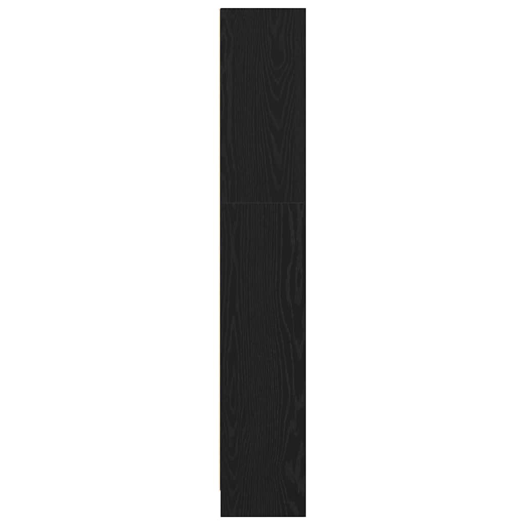 vidaXL Półka na książki Czarny Dąb 60 x 24 x 143 cm
