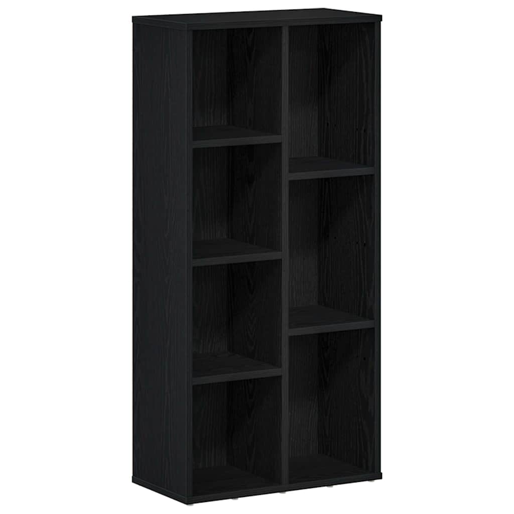 vidaXL Regał biblioteczny, czarny dąb, 50x25x104 cm