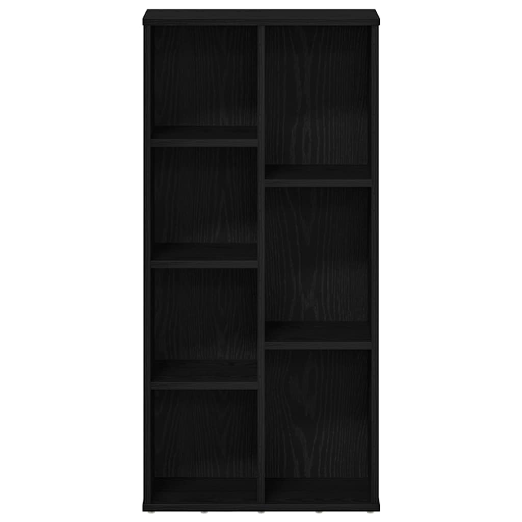 vidaXL Regał biblioteczny, czarny dąb, 50x25x104 cm