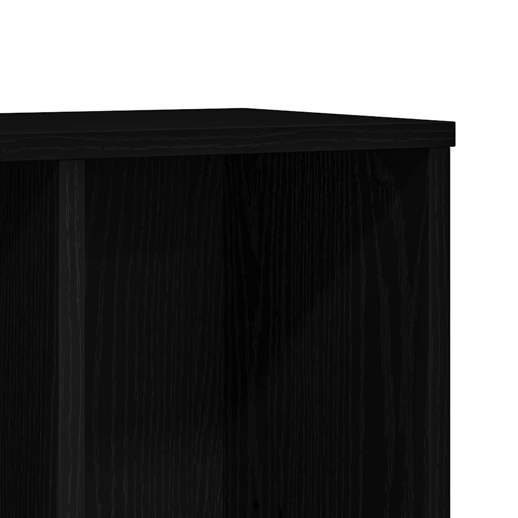 vidaXL Regał biblioteczny, czarny dąb, 50x25x104 cm