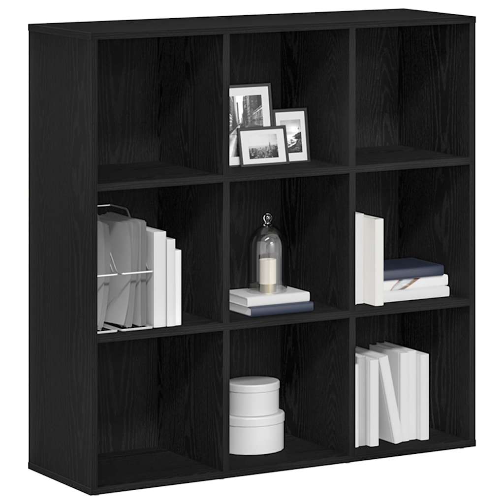 vidaXL Regał na książki Czarny dąb 98x29x97,5 cm Drewno konstrukcyjne