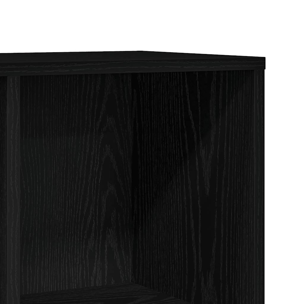 vidaXL Regał na książki Czarny dąb 98x29x97,5 cm Drewno konstrukcyjne