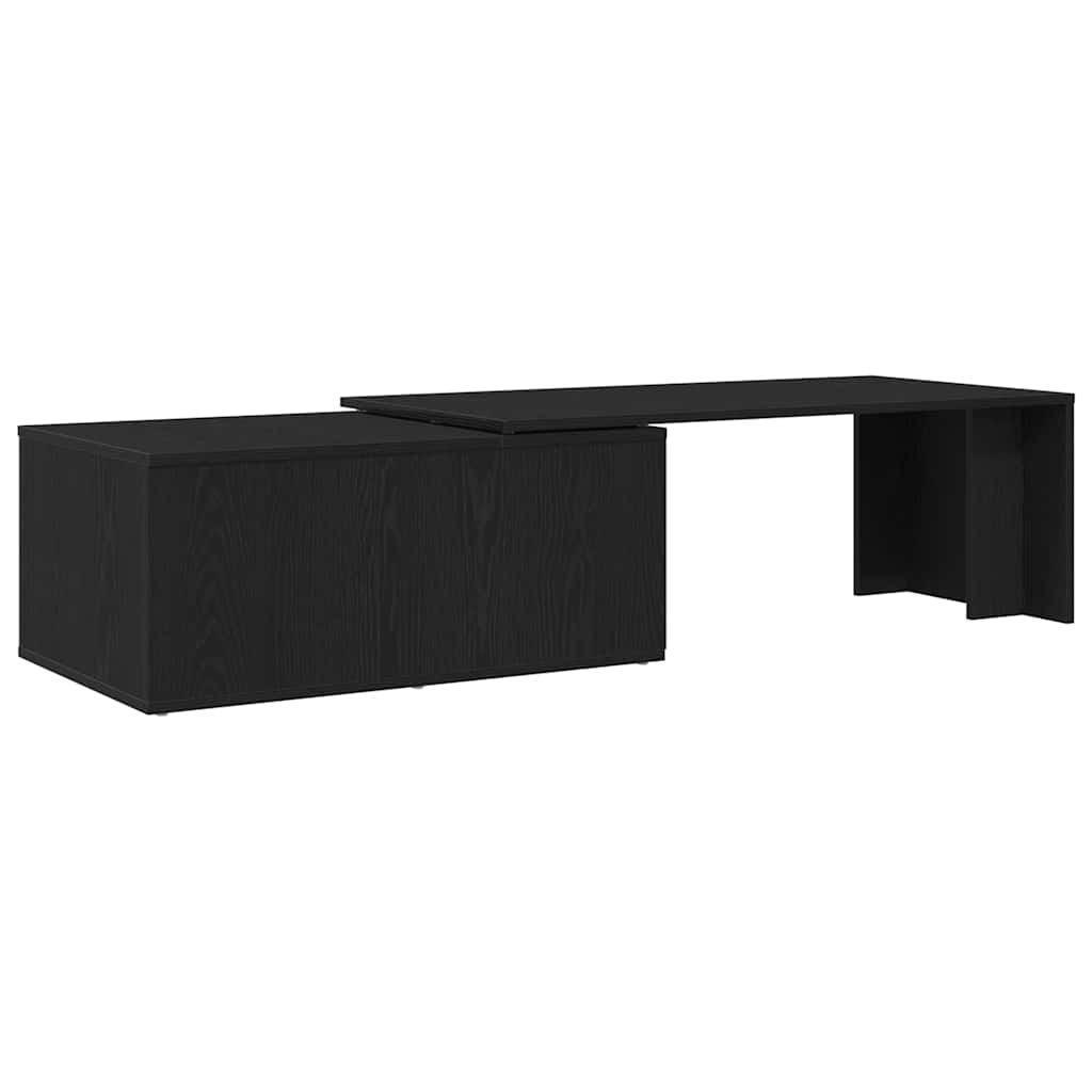 vidaXL Stolik kawowy Czarny Dąb 150 x 50 x 35 cm