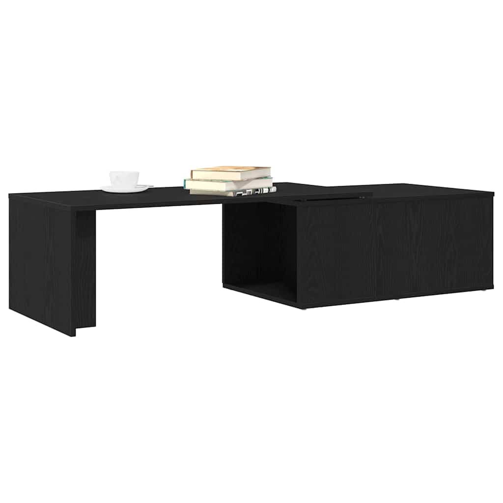 vidaXL Stolik kawowy Czarny Dąb 150 x 50 x 35 cm