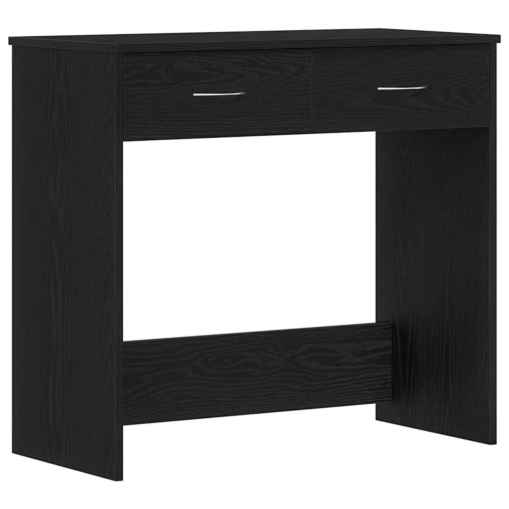 vidaXL Biurko Czarny Dąb 80 x 40 x 75 cm Materiał drewnopochodny