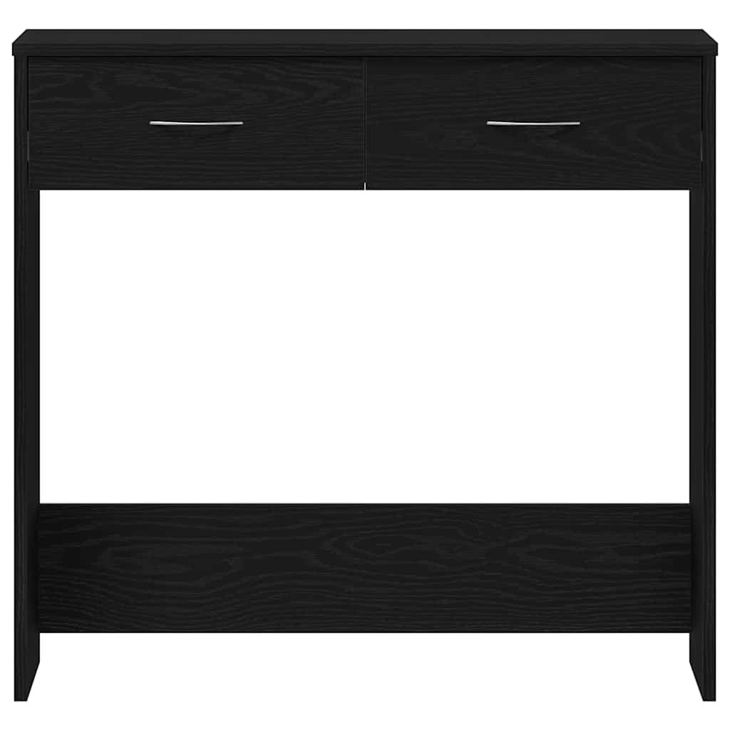 vidaXL Biurko Czarny Dąb 80 x 40 x 75 cm Materiał drewnopochodny