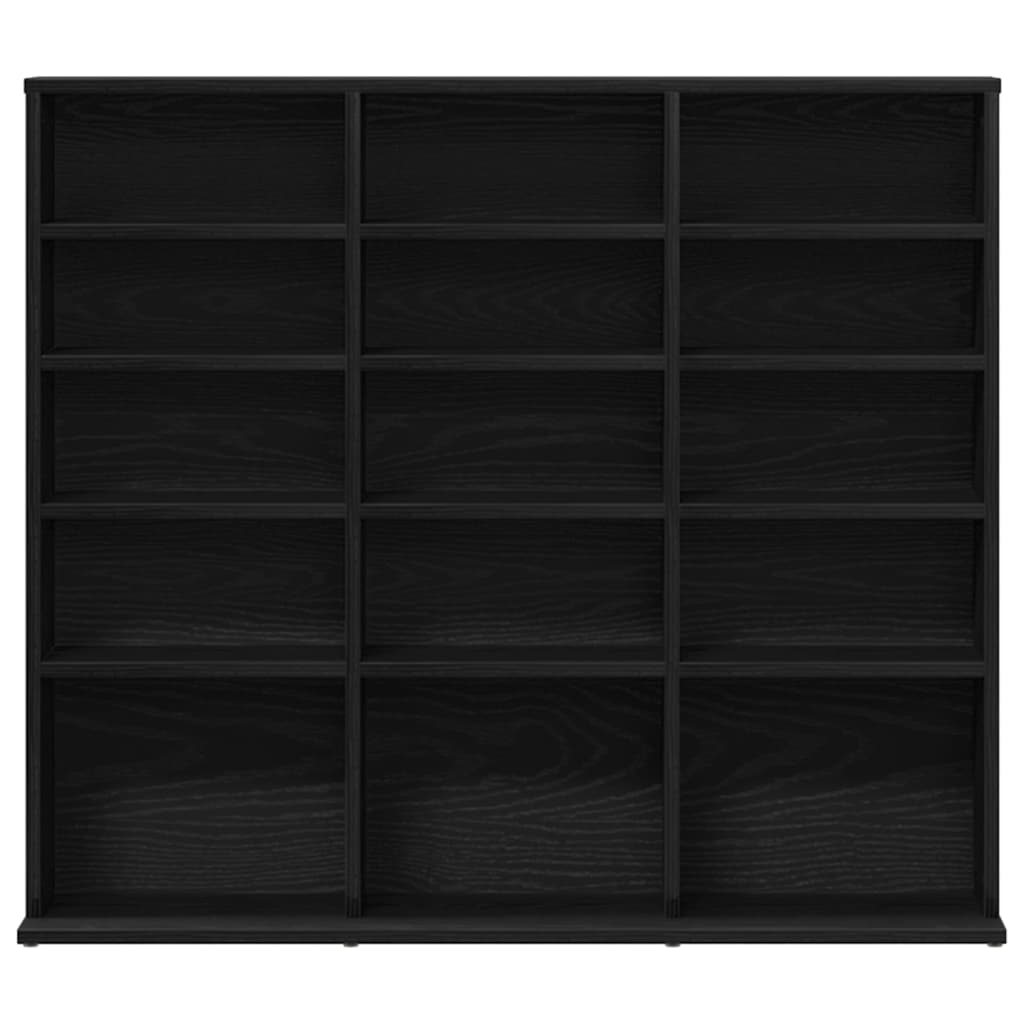 vidaXL Szafka na płyty CD, czarny dąb, 100x23x89,5 cm