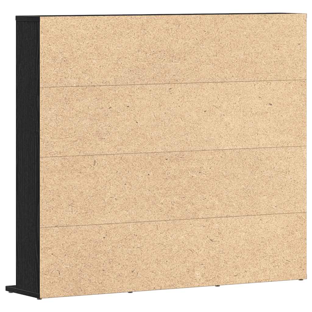 vidaXL Szafka na płyty CD, czarny dąb, 100x23x89,5 cm