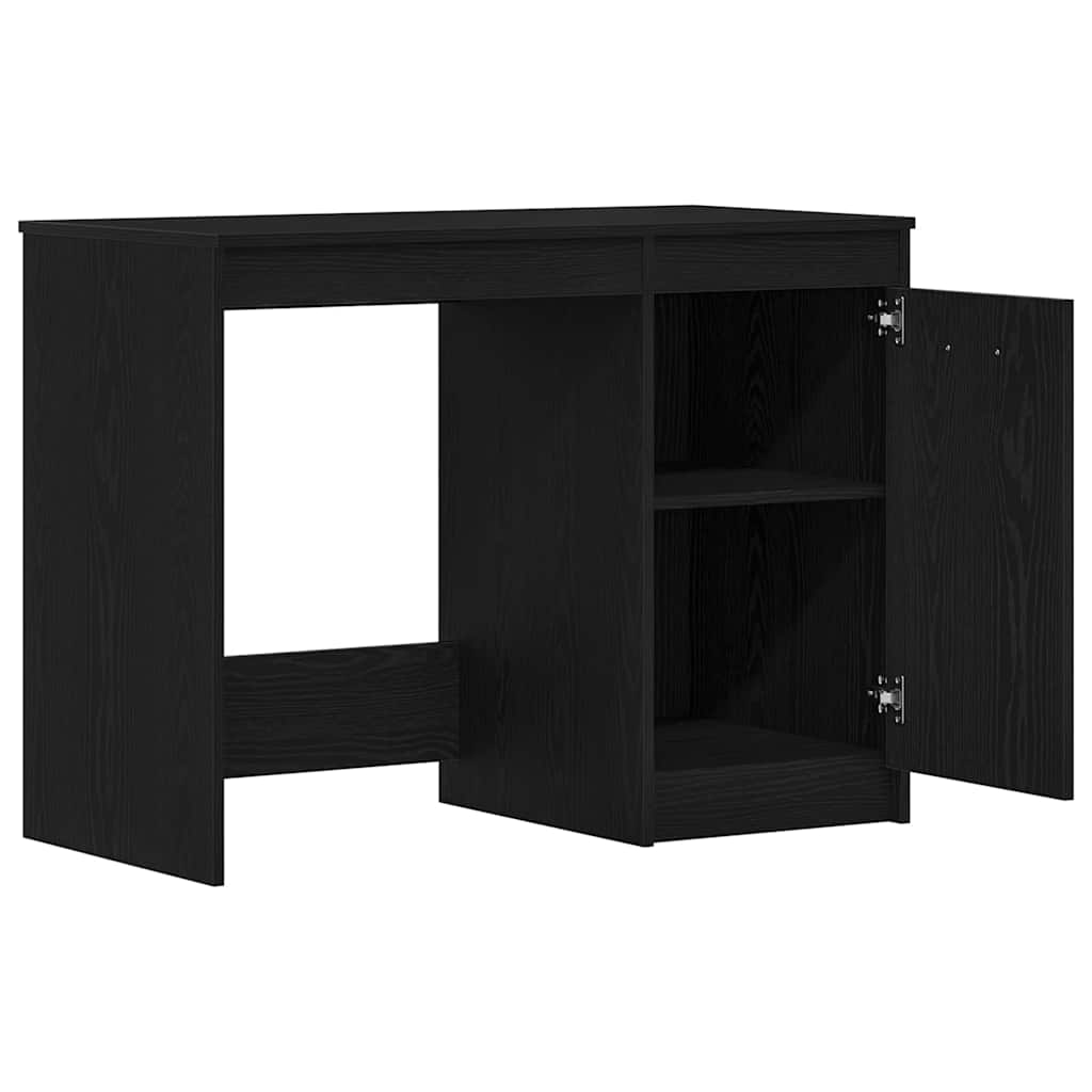 vidaXL Biurko Czarny Dąb 100 x 50 x 76 cm Materiał drewnopochodny