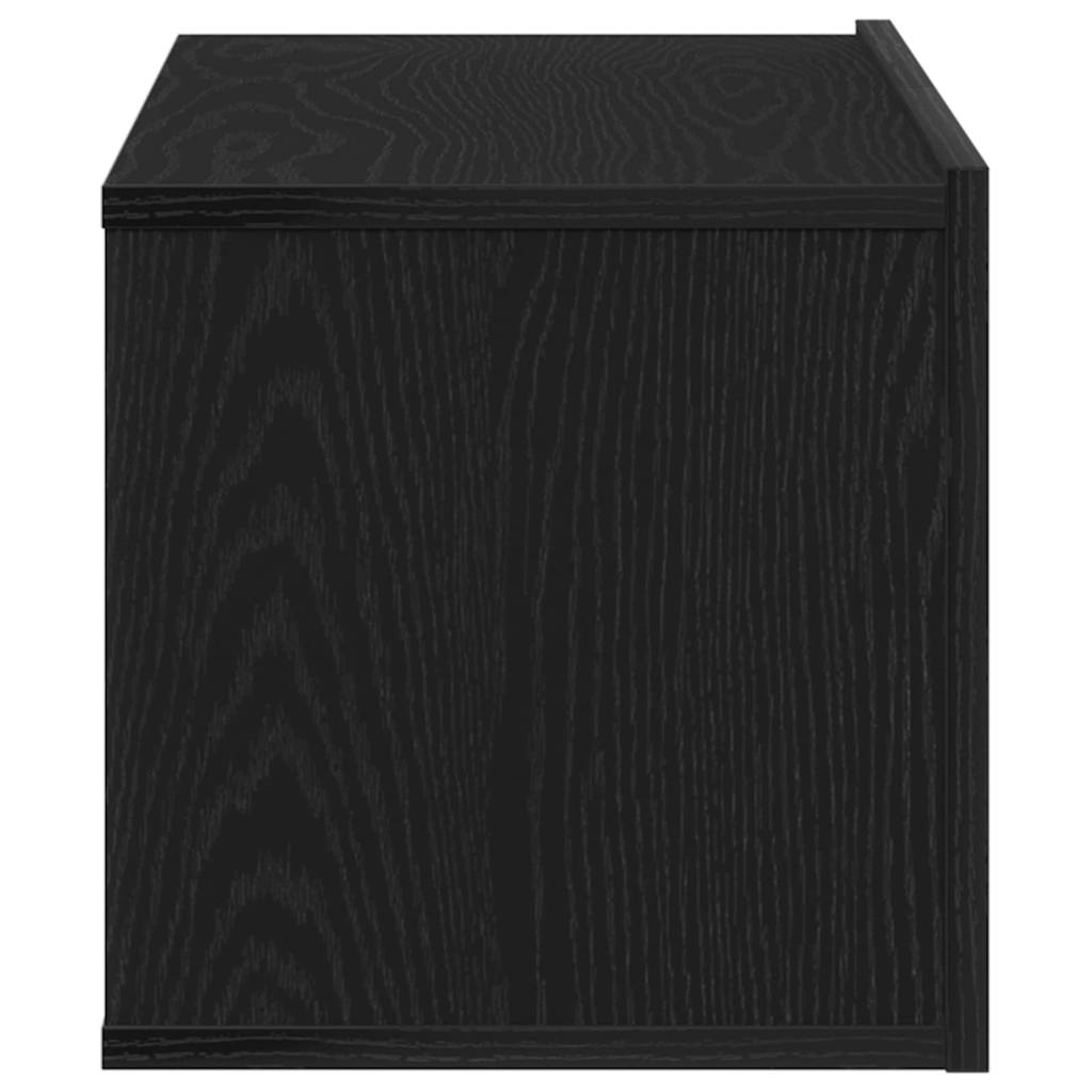 vidaXL Szafka pod telewizor Czarny Dąb 80 x 30 x 30 cm