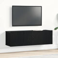vidaXL Szafka pod telewizor Czarny Dąb 100 x 30 x 30 cm
