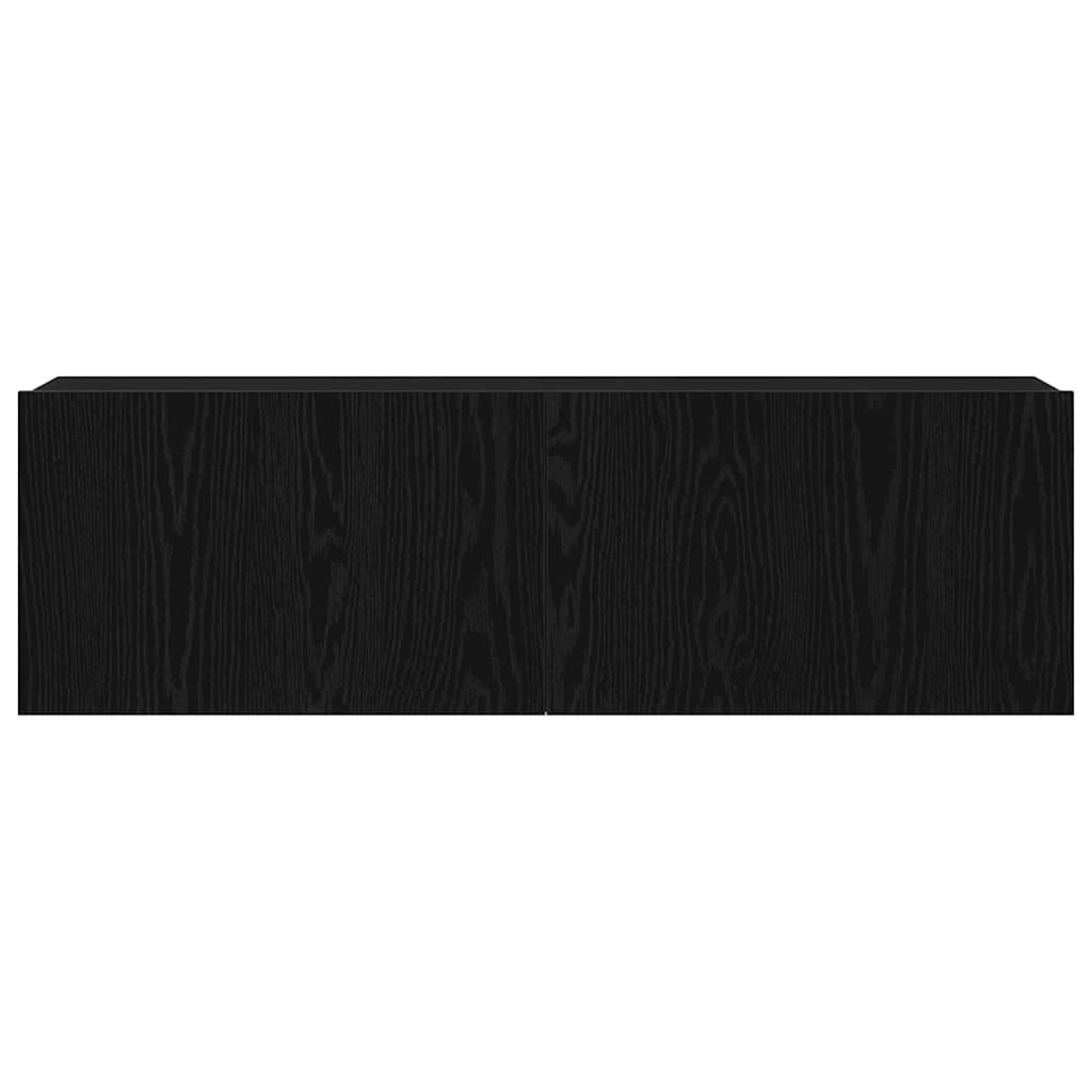 vidaXL Szafka pod telewizor Czarny Dąb 100 x 30 x 30 cm