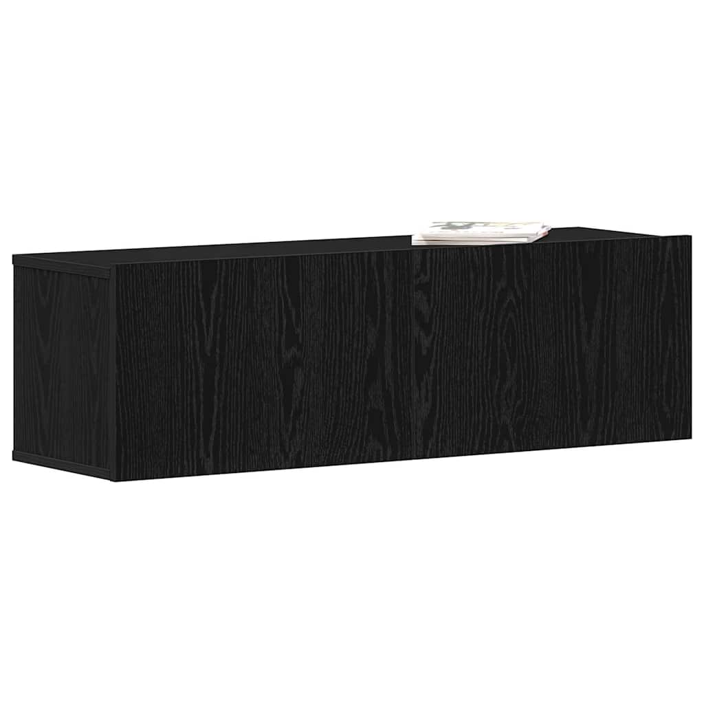 vidaXL Szafka pod telewizor Czarny Dąb 100 x 30 x 30 cm