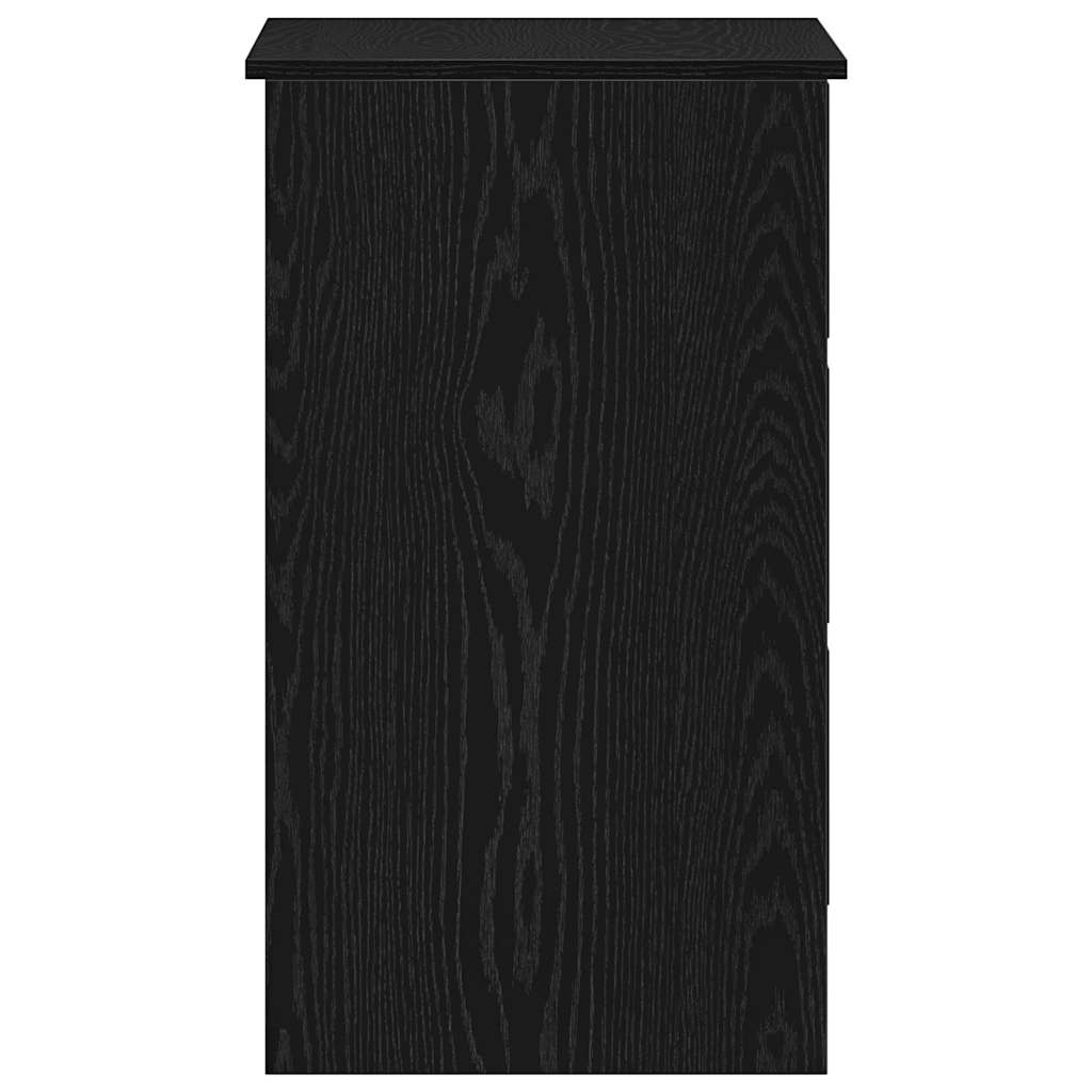 vidaXL Biurko Czarny Dąb 90x45x76 cm Drewno klejone