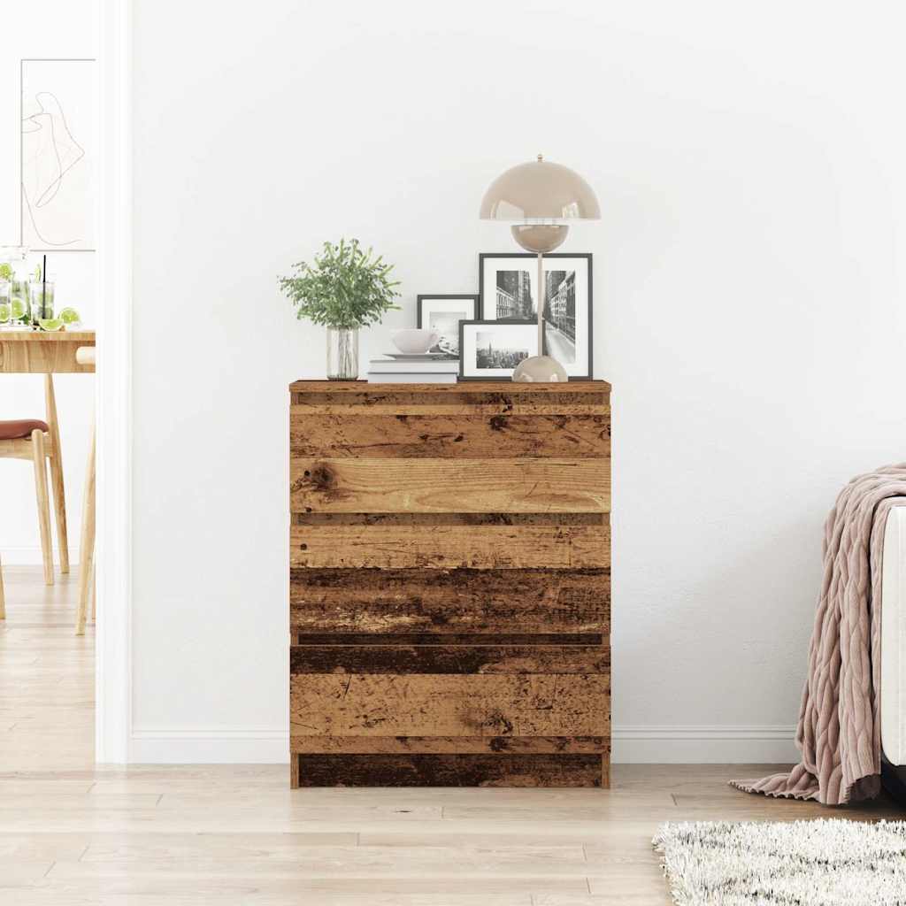 vidaXL Szafka, stare drewno, 60x35x76 cm, materiał drewnopochodny
