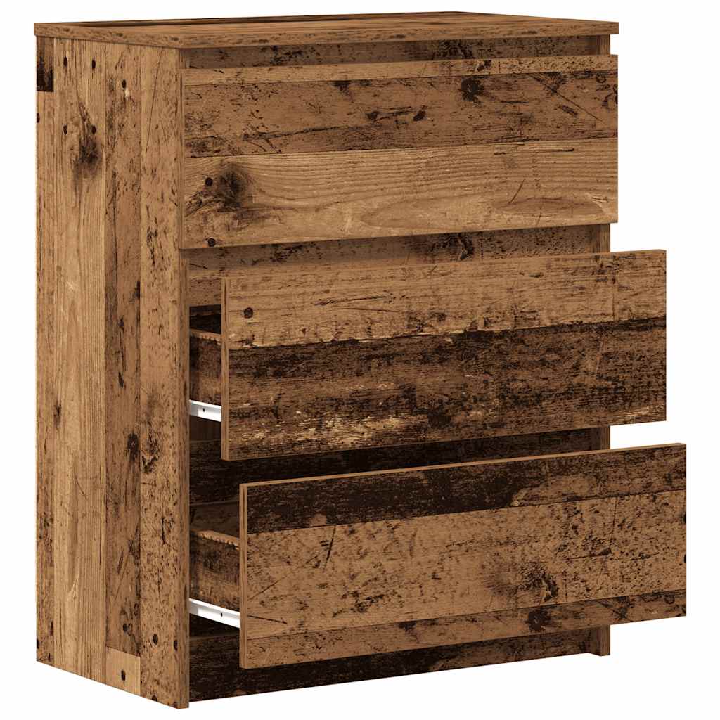 vidaXL Szafka, stare drewno, 60x35x76 cm, materiał drewnopochodny
