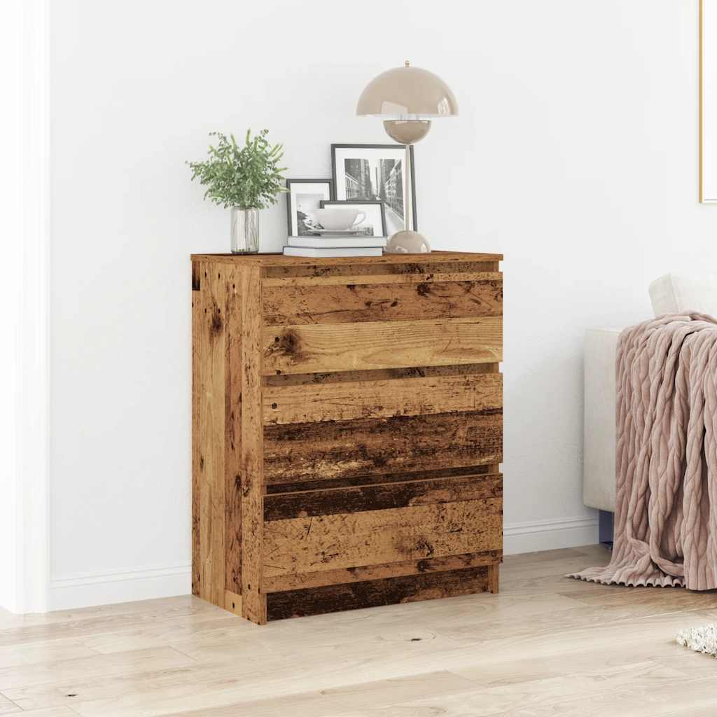 vidaXL Szafka, stare drewno, 60x35x76 cm, materiał drewnopochodny