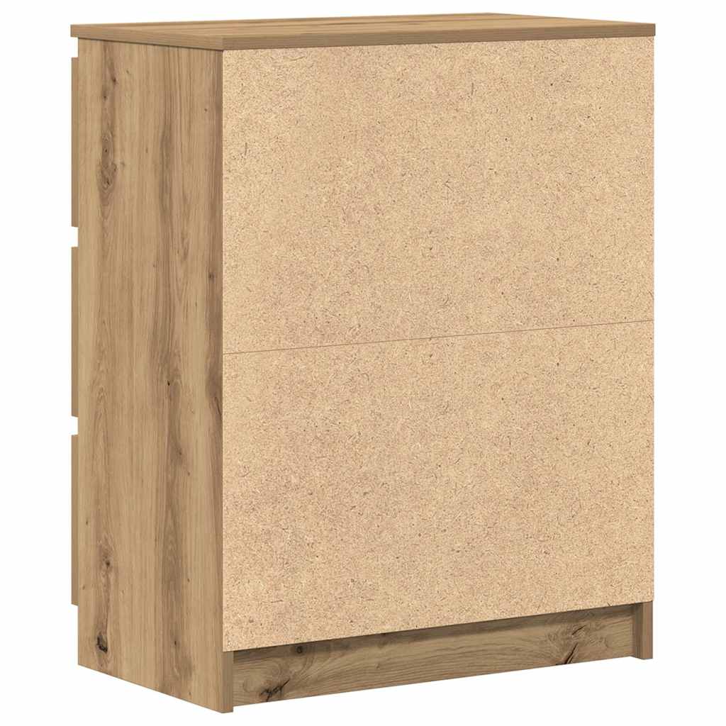 vidaXL Szafka, dąb artisan, 60x35x76 cm, materiał drewnopochodny
