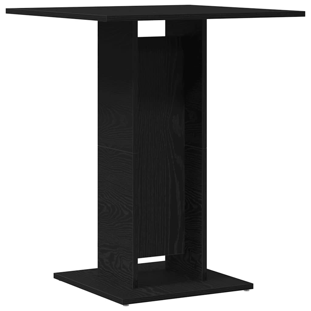 vidaXL Stolik bistro czarny dąb 60x60x75 cm Drewno konstrukcyjne