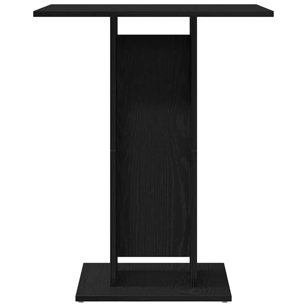 vidaXL Stolik bistro czarny dąb 60x60x75 cm Drewno konstrukcyjne