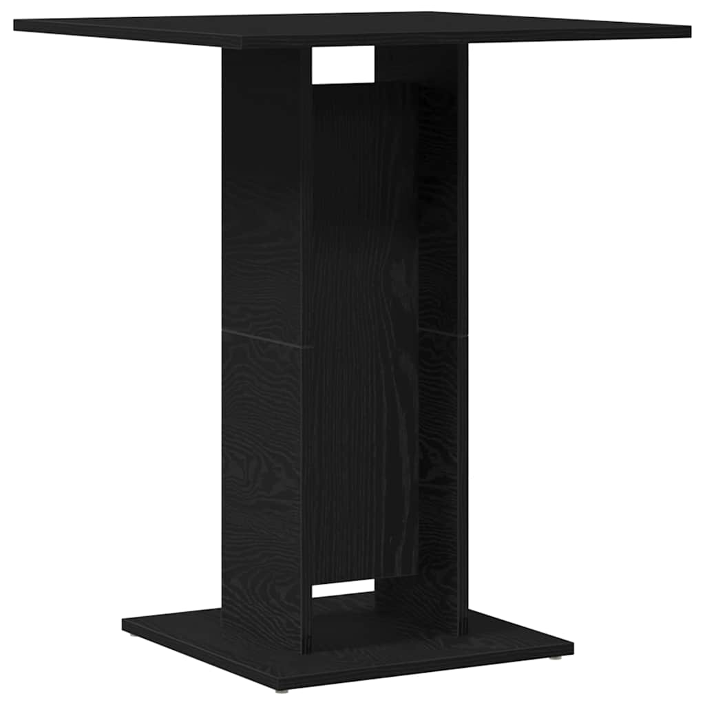 vidaXL Stolik bistro czarny dąb 60x60x75 cm Drewno konstrukcyjne