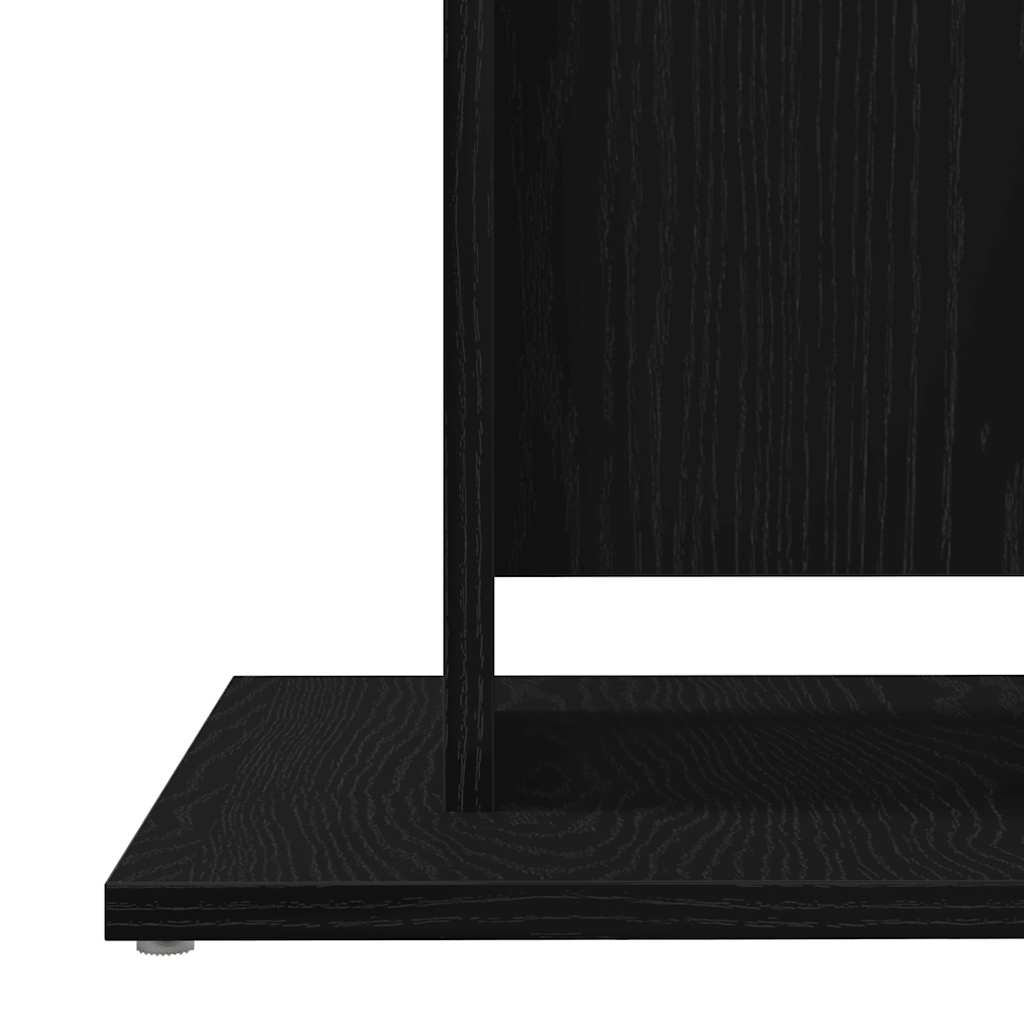 vidaXL Stolik bistro czarny dąb 60x60x75 cm Drewno konstrukcyjne
