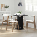 vidaXL Stolik bistro czarny dąb 60x60x75 cm Drewno konstrukcyjne