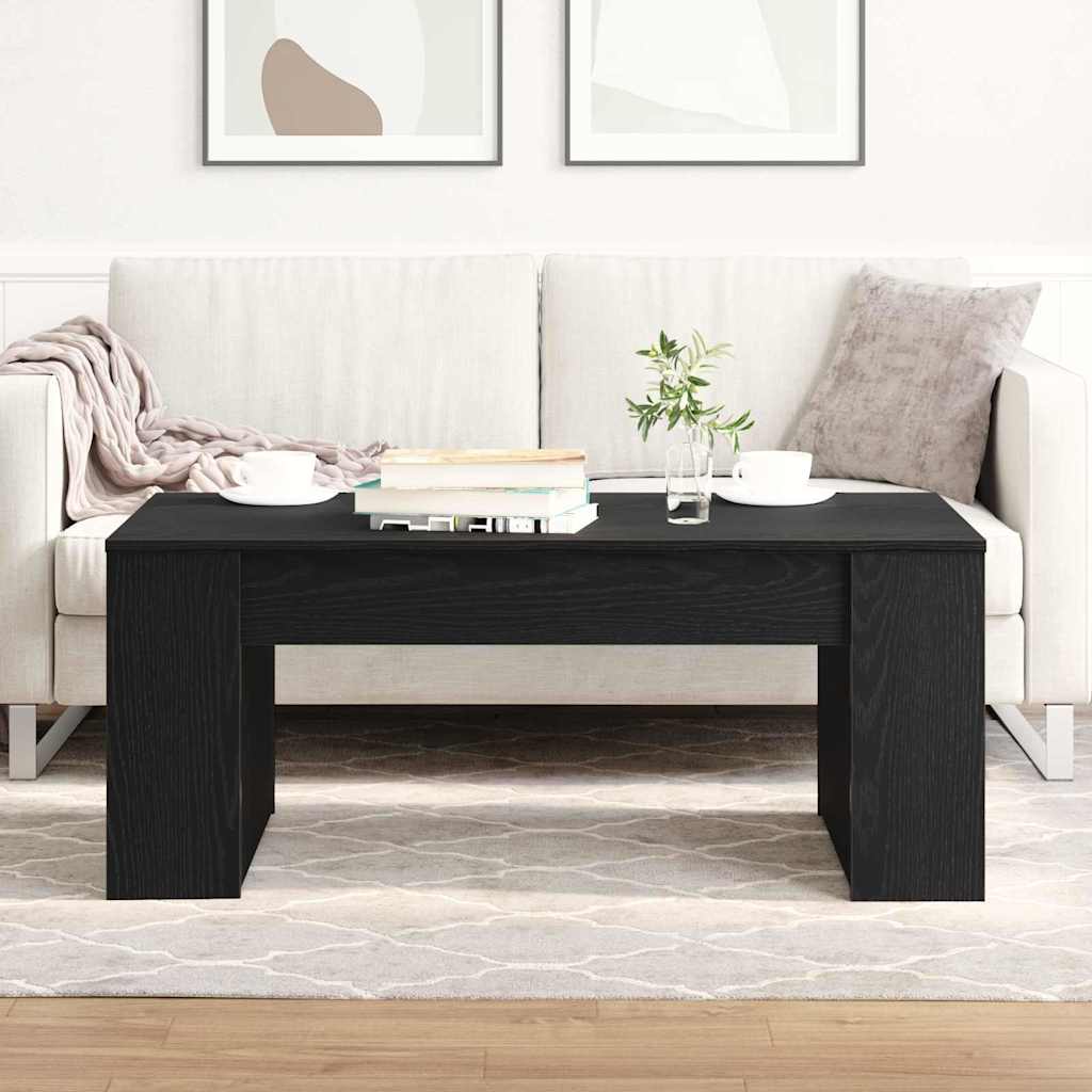 vidaXL Stolik kawowy Czarny Dąb 102 x 55 x 42 cm