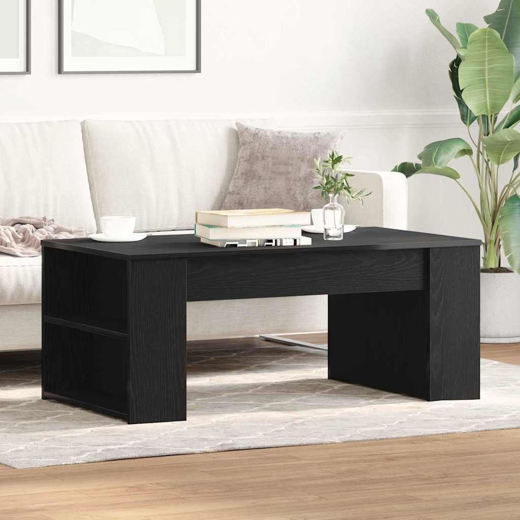 vidaXL Stolik kawowy Czarny Dąb 102 x 55 x 42 cm