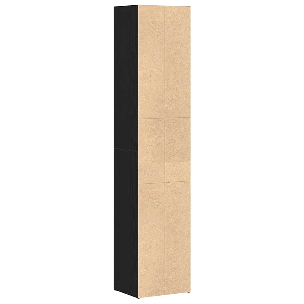 vidaXL Szafka na książki Czarny Dąb 36 x 30 x 171 cm