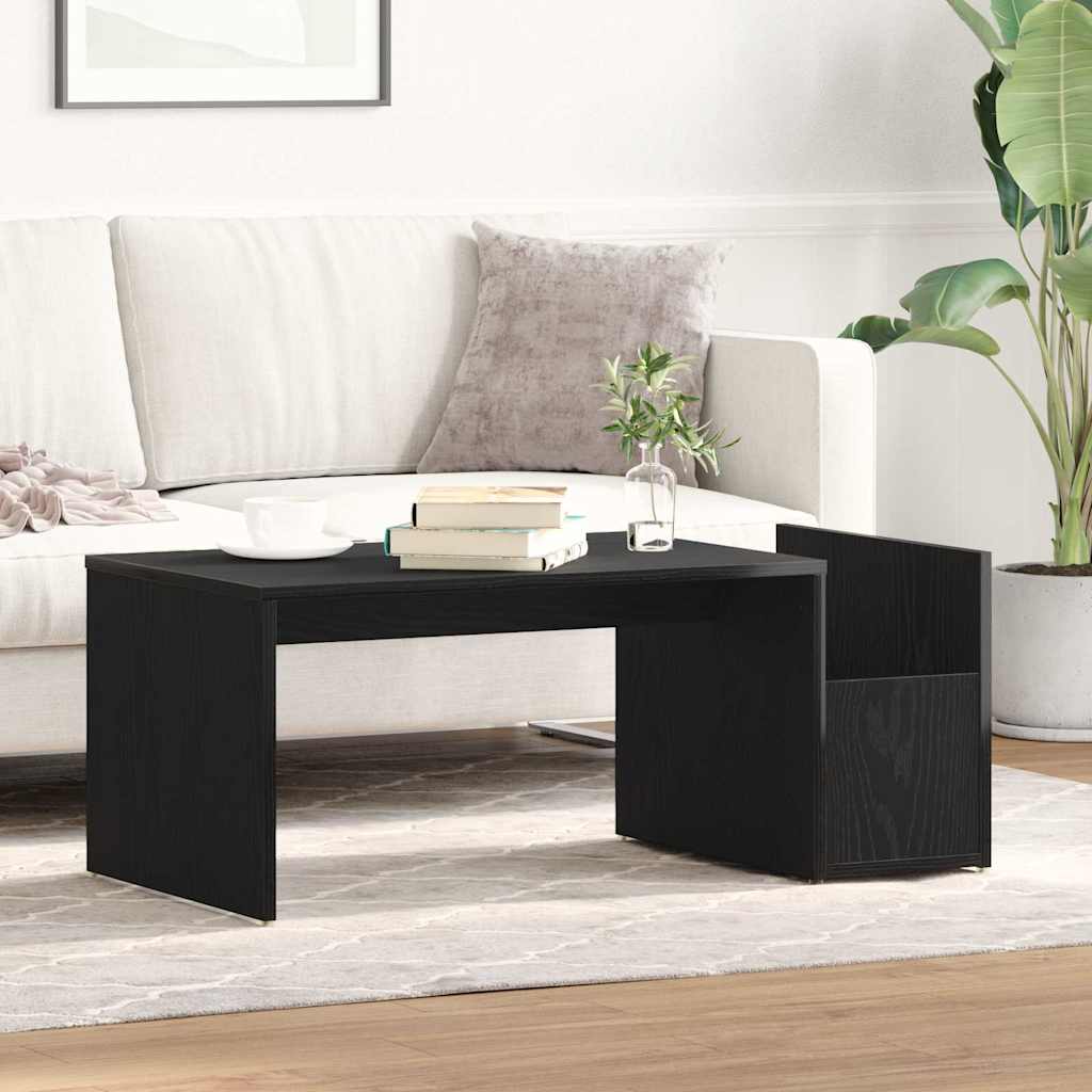 vidaXL Stolik kawowy Czarny Dąb 90 x 45 x 35 cm