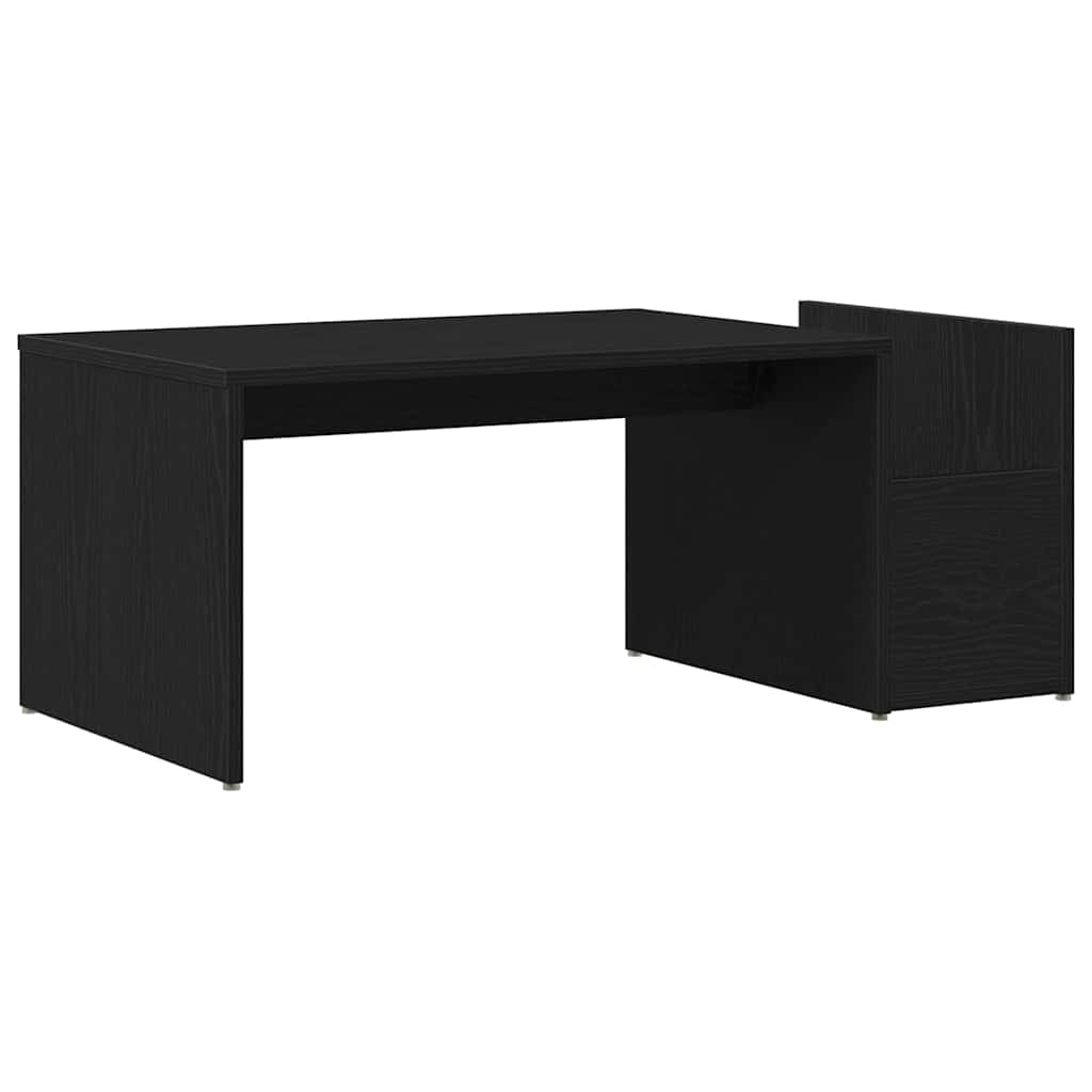 vidaXL Stolik kawowy Czarny Dąb 90 x 45 x 35 cm