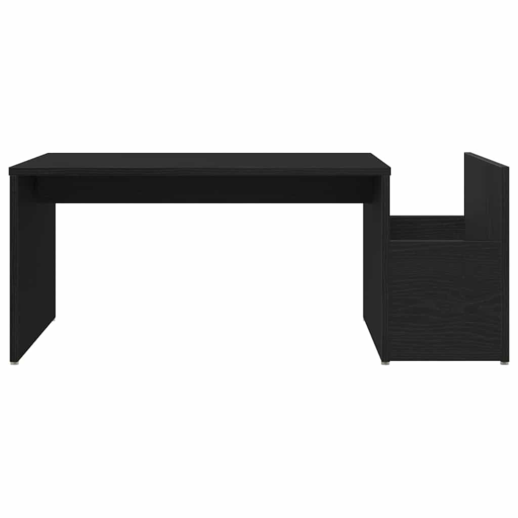 vidaXL Stolik kawowy Czarny Dąb 90 x 45 x 35 cm