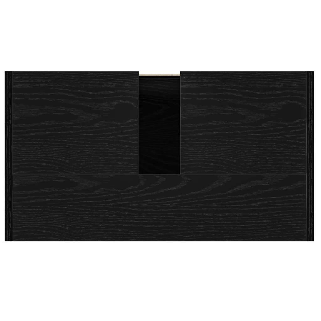 vidaXL Szafka łazienkowa czarny dąb 60x33x60 cm Drewno klejone