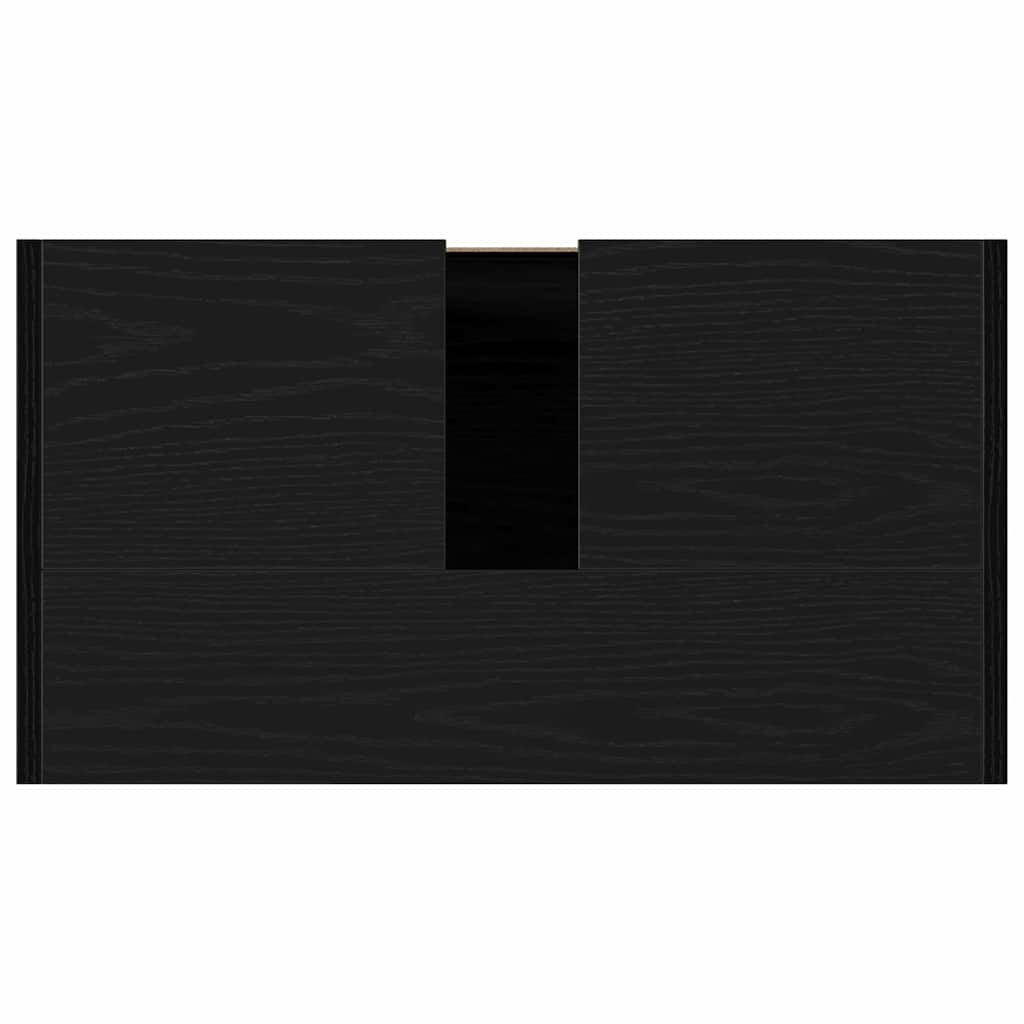 vidaXL Szafka Łazienkowa z przechowywaniem Czarny Dąb 60 x 33 x 60 cm