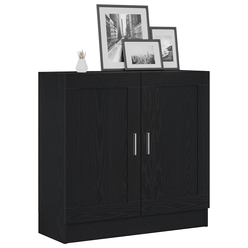 vidaXL Szafka na książki Czarny Dąb 82,5 x 30,5 x 80 cm