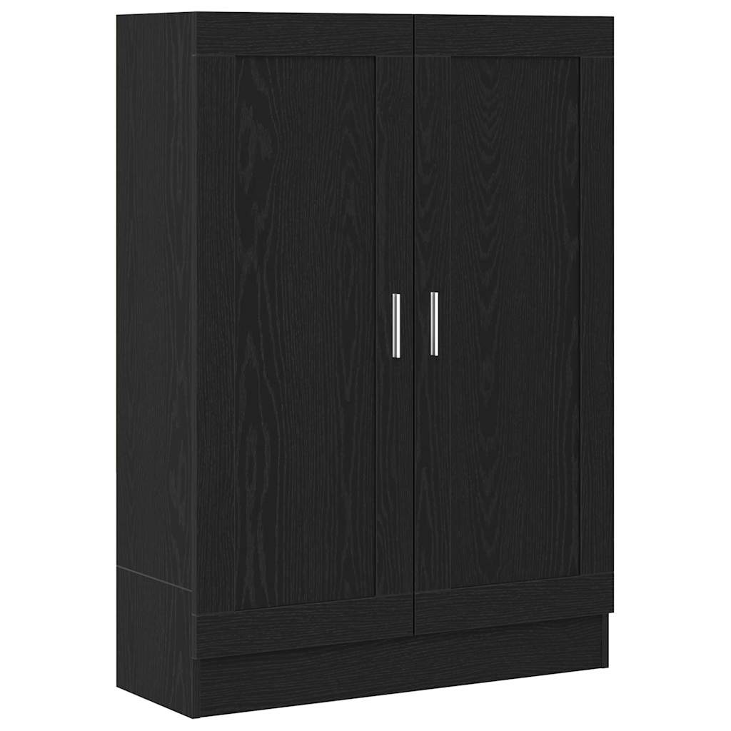 vidaXL Szafka na książki Czarny Dąb 82,5 x 30,5 x 115 cm